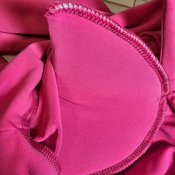 Nookie Womans size XS Envy Long Sleeve Mini Dress Gown in Pink Jersey Knit NEW - Picture 5 of 8